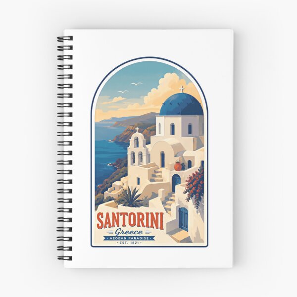 Item preview, Santorini Greece Aegean Paradise Est. 1821 Greek Island Travel Destination designed and sold by Simsimah26Parks.