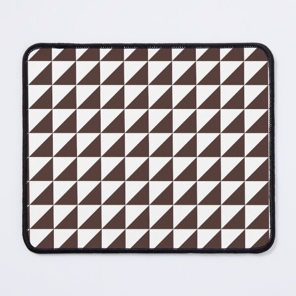 Item preview, White And Chocolate Triangle Mosaic Pattern designed and sold by pattern-archive.