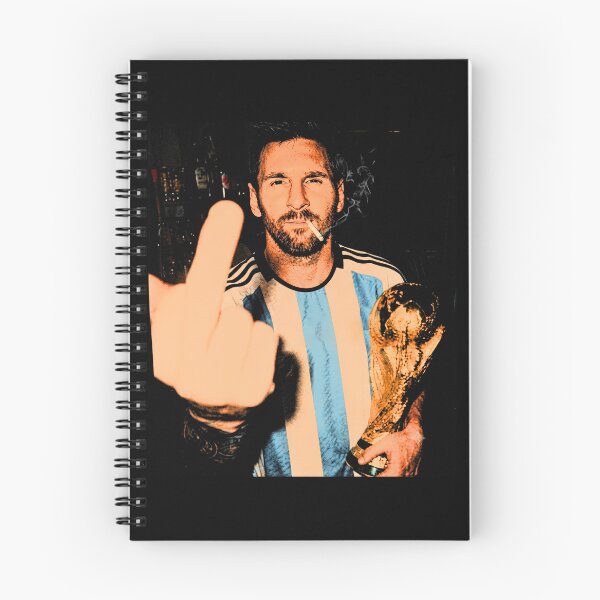 Item preview, Funny Messi Trophy Middle-Finger Smoking Meme designed and sold by PamfilOancea.