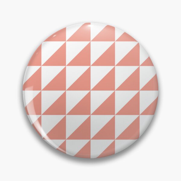 Item preview, White And Coral Triangle Mosaic Pattern designed and sold by pattern-archive.