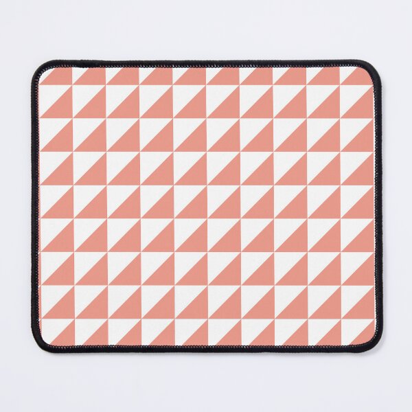 Item preview, White And Coral Triangle Mosaic Pattern designed and sold by pattern-archive.