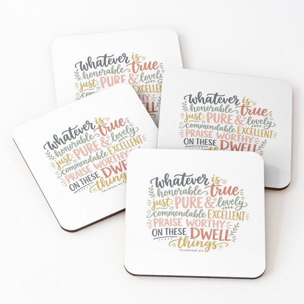 Item preview, Philippians 4 8 Whatever Is True Bible Verse Boho Christian designed and sold by raedattia.