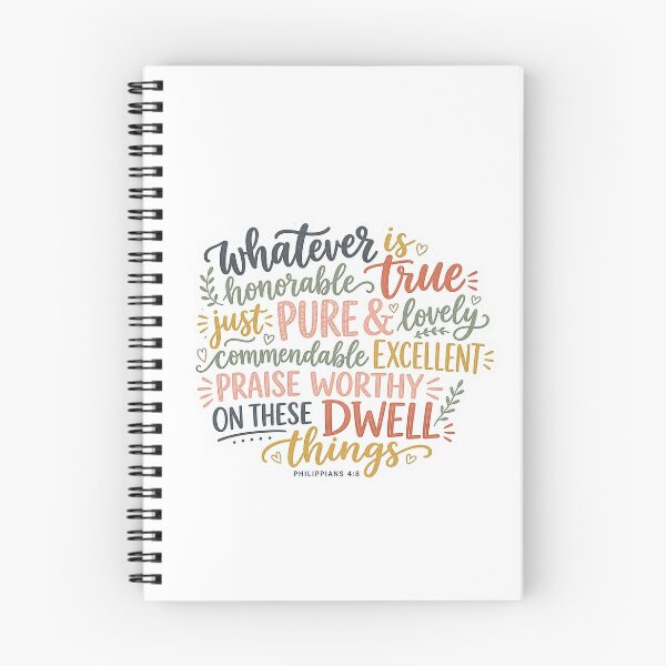 Item preview, Philippians 4 8 Whatever Is True Bible Verse Boho Christian designed and sold by raedattia.