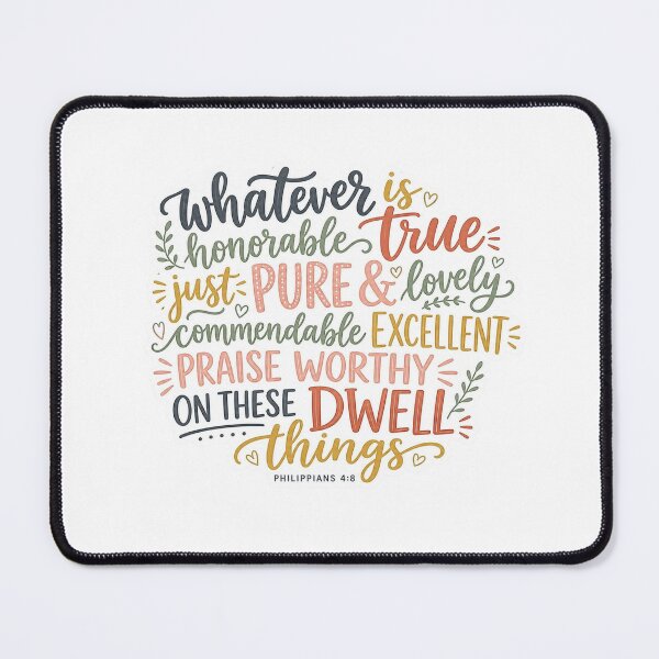 Item preview, Philippians 4 8 Whatever Is True Bible Verse Boho Christian designed and sold by raedattia.