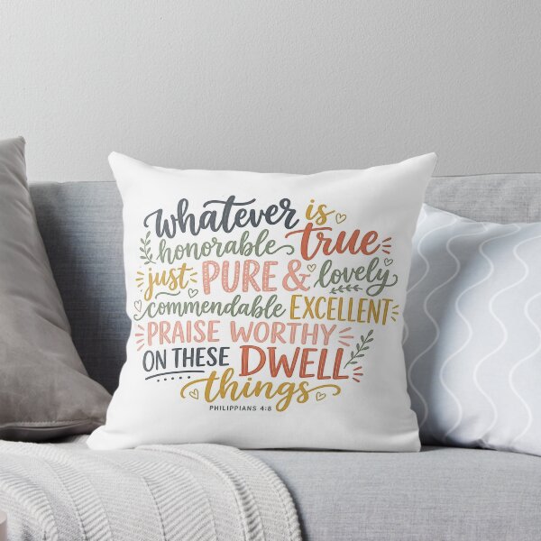 Item preview, Philippians 4 8 Whatever Is True Bible Verse Boho Christian designed and sold by raedattia.
