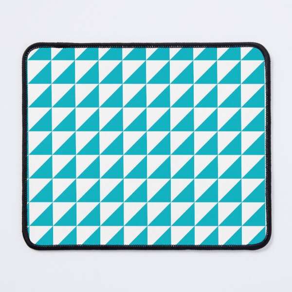 Item preview, White And Cyan Triangle Mosaic Pattern designed and sold by pattern-archive.