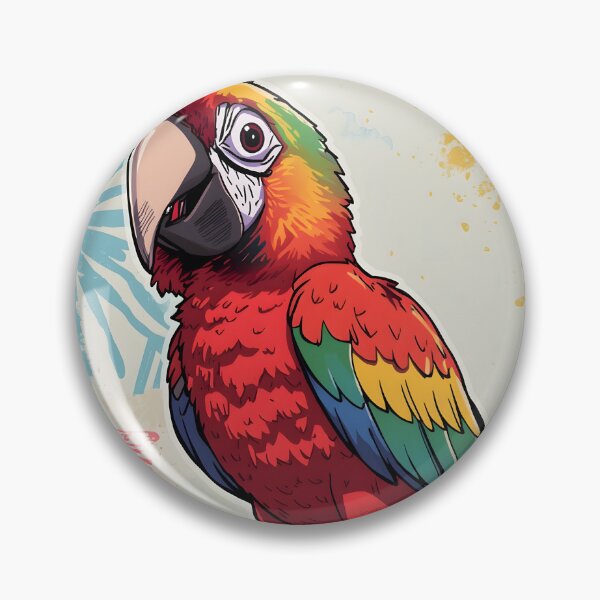 Item preview, Cute Colorful Parrot Sticker | Kawaii Tropical Bird Cartoon Illustration designed and sold by dreamz-world.