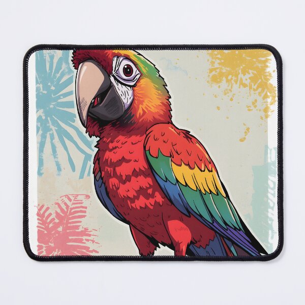 Item preview, Cute Colorful Parrot Sticker | Kawaii Tropical Bird Cartoon Illustration designed and sold by dreamz-world.