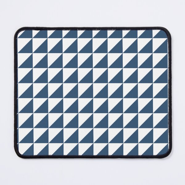Item preview, White And Denim Triangle Mosaic Pattern designed and sold by pattern-archive.
