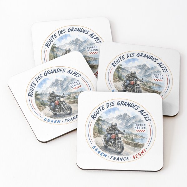 Item preview, Route Des Grandes Alpes Thonon Menton France Motorcycle Touring Rider designed and sold by Simsimah26Parks.