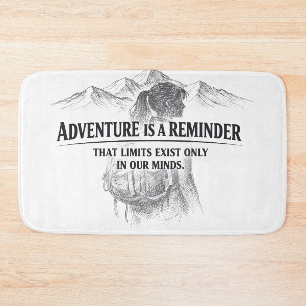 Item preview, Adventure Is a Reminder – Mountain Woman Silhouette designed and sold by GabeMountainArt.