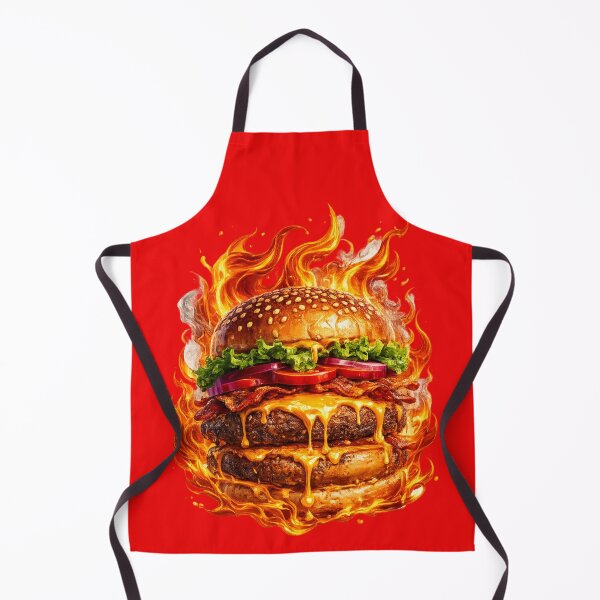 Item preview, Double Cheeseburger Intense Fire: Blazing Flame Double Patty Spicy designed and sold by irfanshikh.
