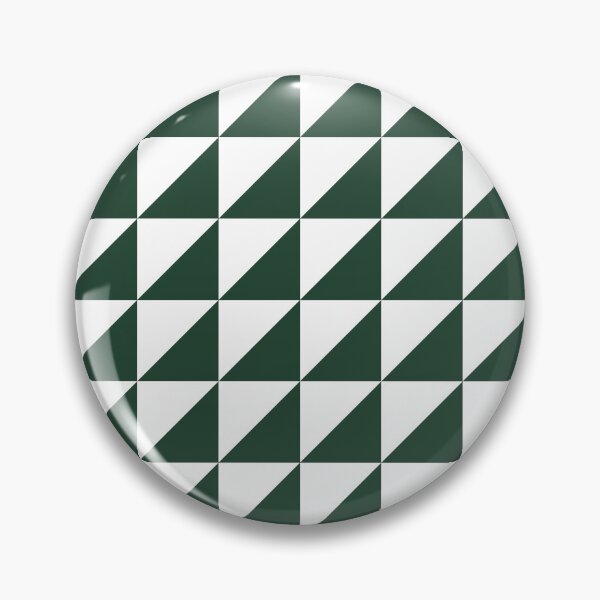 Item preview, White And Forest Green Triangle Mosaic Pattern designed and sold by pattern-archive.