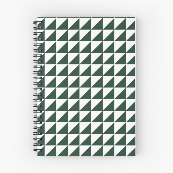 Item preview, White And Forest Green Triangle Mosaic Pattern designed and sold by pattern-archive.