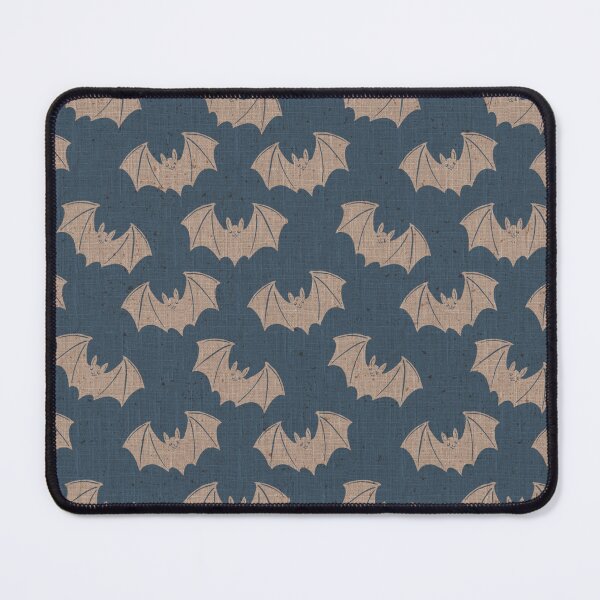 Item preview, Midnight Teal Gothic Bat Toile Folk Halloween designed and sold by DColourMuse.