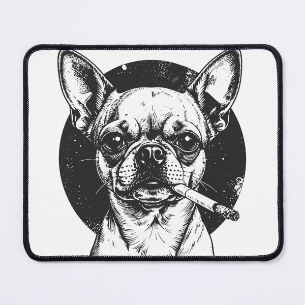 Item preview, Dog Smoking Cigarette Funny Chihuahua Meme T-Shirt designed and sold by Alphatheard.