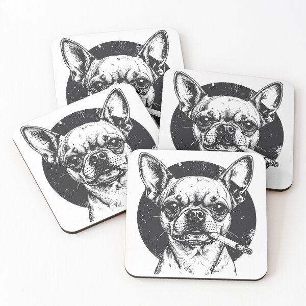 Item preview, Dog Smoking Cigarette Funny Chihuahua Meme T-Shirt designed and sold by Alphatheard.