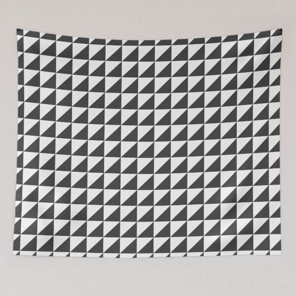 Item preview, White And Gray Triangle Mosaic Pattern designed and sold by pattern-archive.