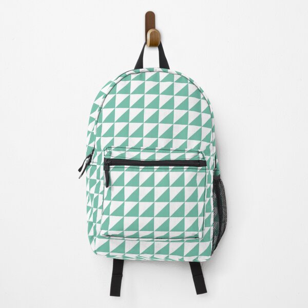Item preview, White And Pastel Green Triangle Mosaic Pattern designed and sold by pattern-archive.