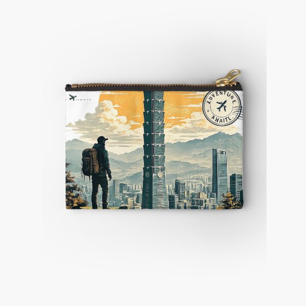 Item preview, Taipei 101 Adventure Vintage Travel Poster designed and sold by ali prints.