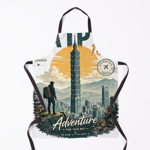 Item preview, Taipei 101 Adventure Vintage Travel Poster designed and sold by ali prints.