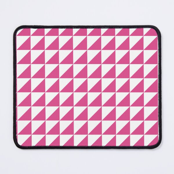 Item preview, White And Hot Pink Triangle Mosaic Pattern designed and sold by pattern-archive.