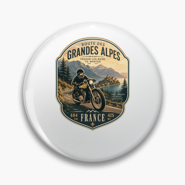 Item preview, Route Des Grandes Alpes Thonon-Les-Bains To Menton France Motorcycle Travel Adventure designed and sold by Simsimah26Parks.