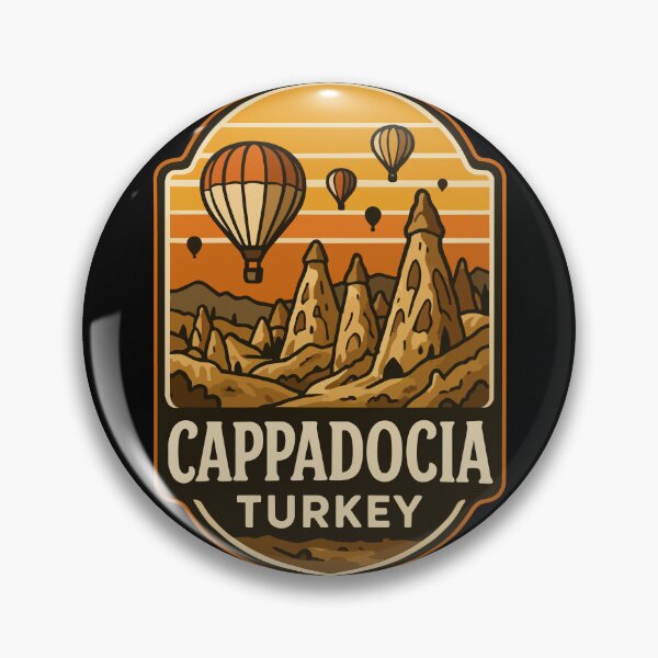 Item preview, Cappadocia Turkey Anatolia Retro Travel designed and sold by TomFrontierArt.