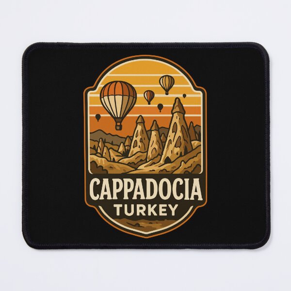 Item preview, Cappadocia Turkey Anatolia Retro Travel designed and sold by TomFrontierArt.