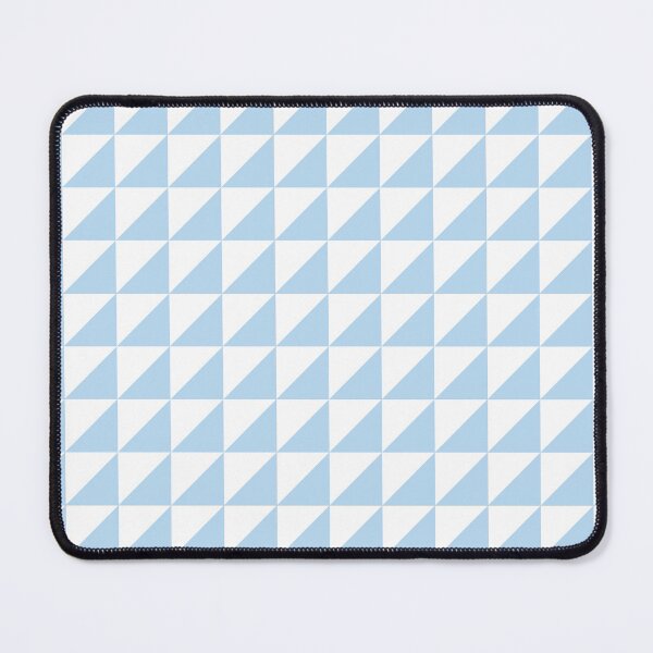 Item preview, White And Ice Blue Triangle Mosaic Pattern designed and sold by pattern-archive.