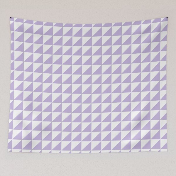 Item preview, White And Lavender Triangle Mosaic Pattern designed and sold by pattern-archive.