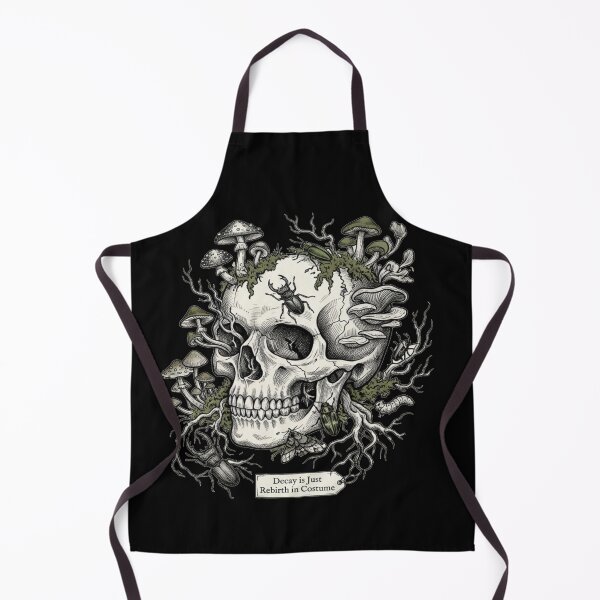 Item preview, Decay and Rebirth Nature Skull Art designed and sold by Tin Robot Co..