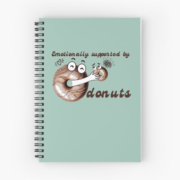 Item preview, Emotionally Supported By Donuts Funny Cartoon designed and sold by AnilaPike Studio.