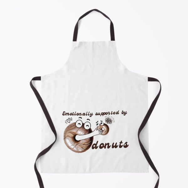 Item preview, Emotionally Supported By Donuts Funny Cartoon designed and sold by AnilaPike Studio.