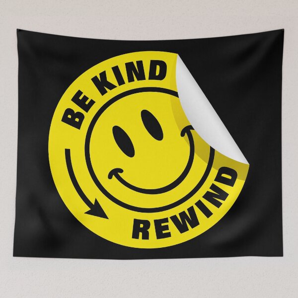 Item preview, Be Kind Rewind Retro VHS Smiley Sticker designed and sold by svnthaesis.