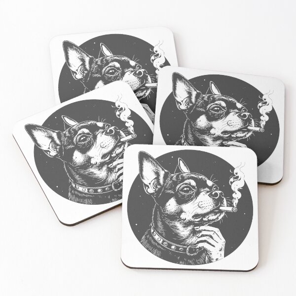 Item preview, Dog Smoking Cigarette Funny Chihuahua Meme T-Shirt designed and sold by Alphatheard.