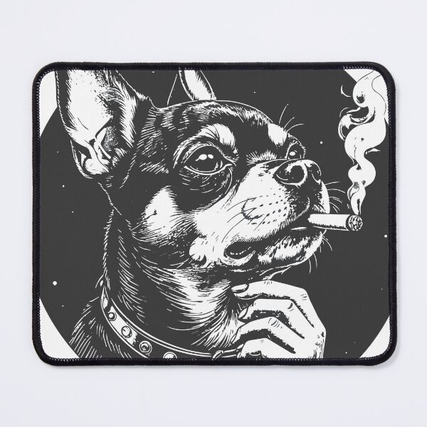 Item preview, Dog Smoking Cigarette Funny Chihuahua Meme T-Shirt designed and sold by Alphatheard.
