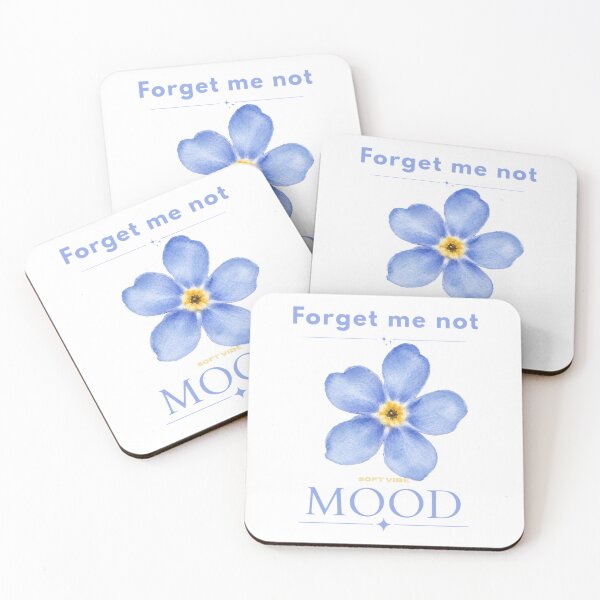 Item preview, Forget Me Not Mood – Blue Watercolor Forget-Me-Not Floral Aesthetic designed and sold by Blueberry-art23.