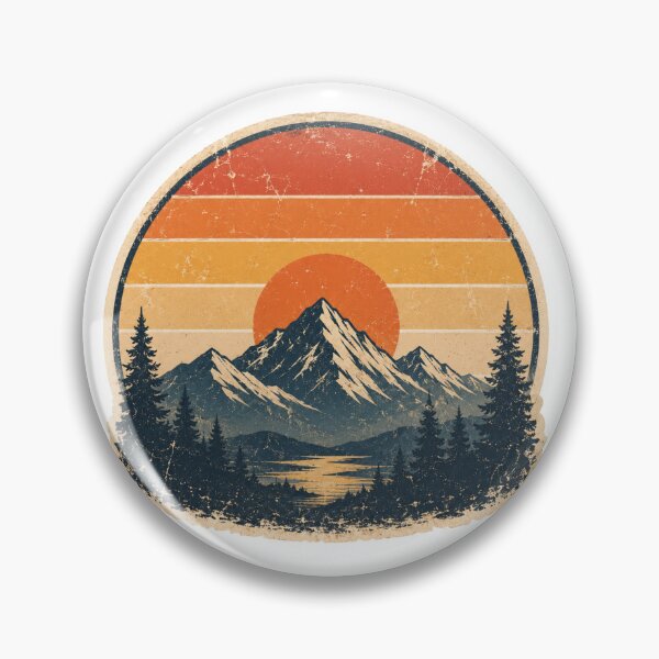 Item preview, Vintage Sunset Mountain Landscape designed and sold by PriyankaSonara.