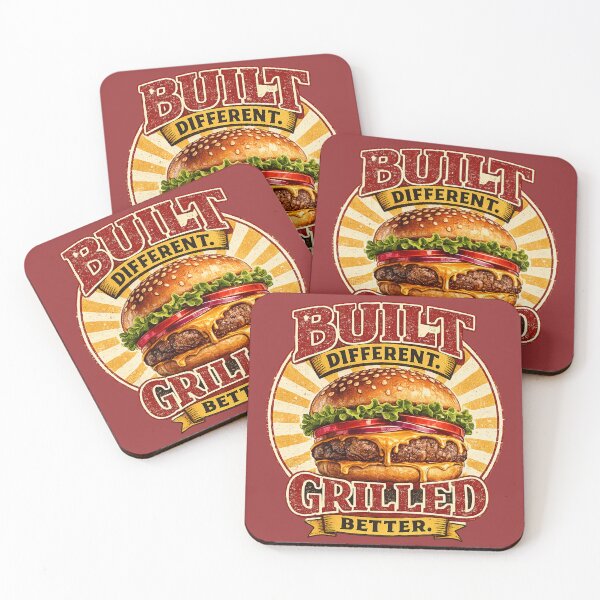 Item preview, Bullet Different Grilled Better: Retro Badge Cheeseburger Quality Design designed and sold by irfanshikh.