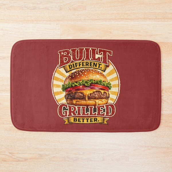 Item preview, Bullet Different Grilled Better: Retro Badge Cheeseburger Quality Design designed and sold by irfanshikh.