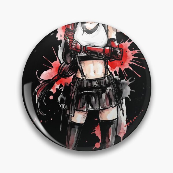Item preview, Tifa Lockhart Final Fantasy VII Ink Gaming Graphic Tee designed and sold by Senpaiwaves.