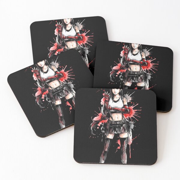 Item preview, Tifa Lockhart Final Fantasy VII Ink Gaming Graphic Tee designed and sold by Senpaiwaves.