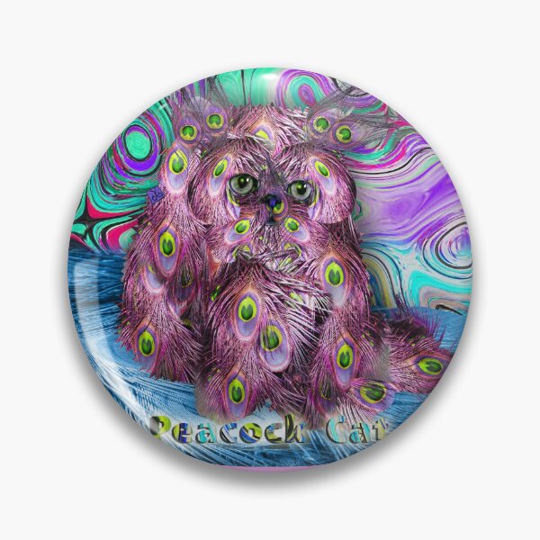 Item preview, Feathered Cat - Peacock Cat (Original graphic by ACCI) designed and sold by VanyssaGraphics.