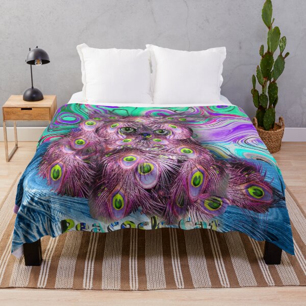Item preview, Feathered Cat - Peacock Cat (Original graphic by ACCI) designed and sold by VanyssaGraphics.
