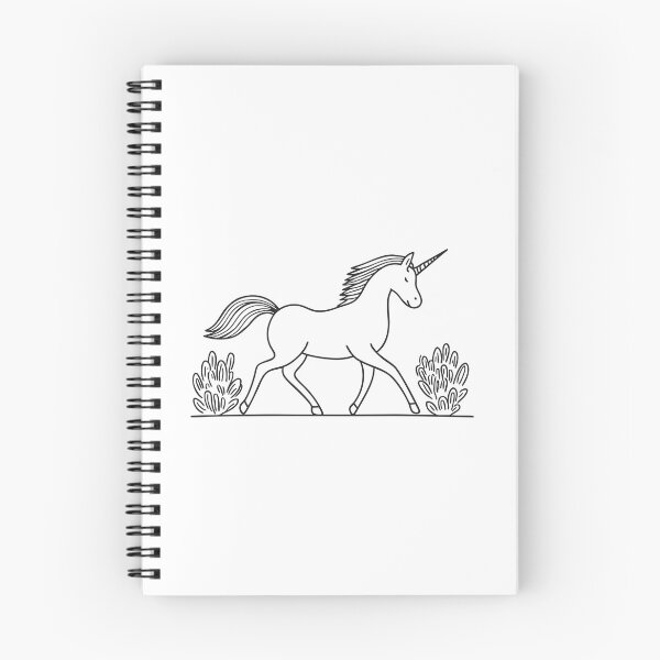 Item preview, A unicorn moving beside a row of shrubs designed and sold by rasagamastore.