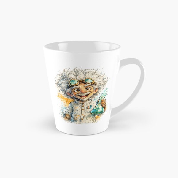 Item preview, Mad Scientist – Cute Cartoon Inventor Mascot designed and sold by AlexLineArt.