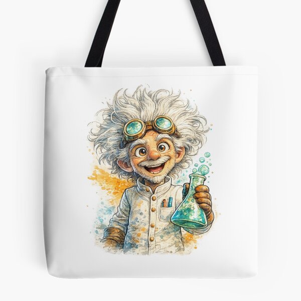 Item preview, Mad Scientist – Cute Cartoon Inventor Mascot designed and sold by AlexLineArt.