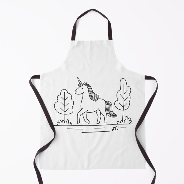 Item preview, A unicorn making its way down a narrow trail in the forest designed and sold by rasagamastore.