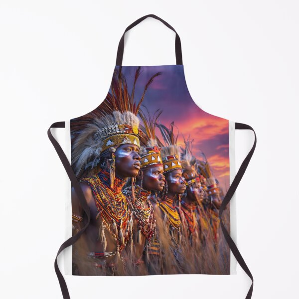 Item preview, Traditional Tribal Ceremony at Sunset in Nature designed and sold by Artessie.